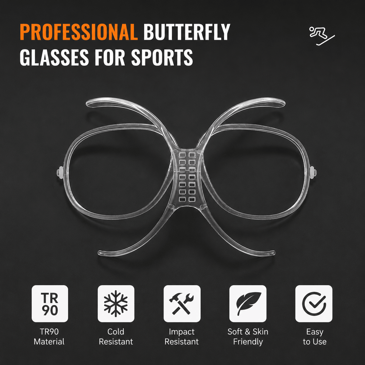 Adjustable Prescription Insert for Ski Goggles