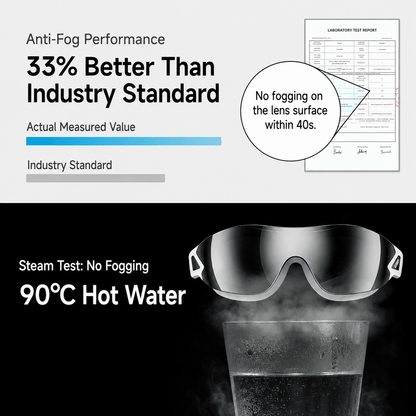 Aximyra Prescription Swim Goggles – Anti-Fog Mirrored Lenses